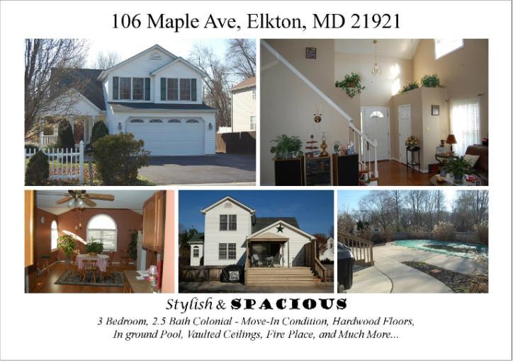 106 MAPLE AVENUE, Elkton, Maryland Homes & Land - Real Estate
